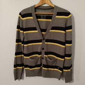 Men's Striped Cardigan